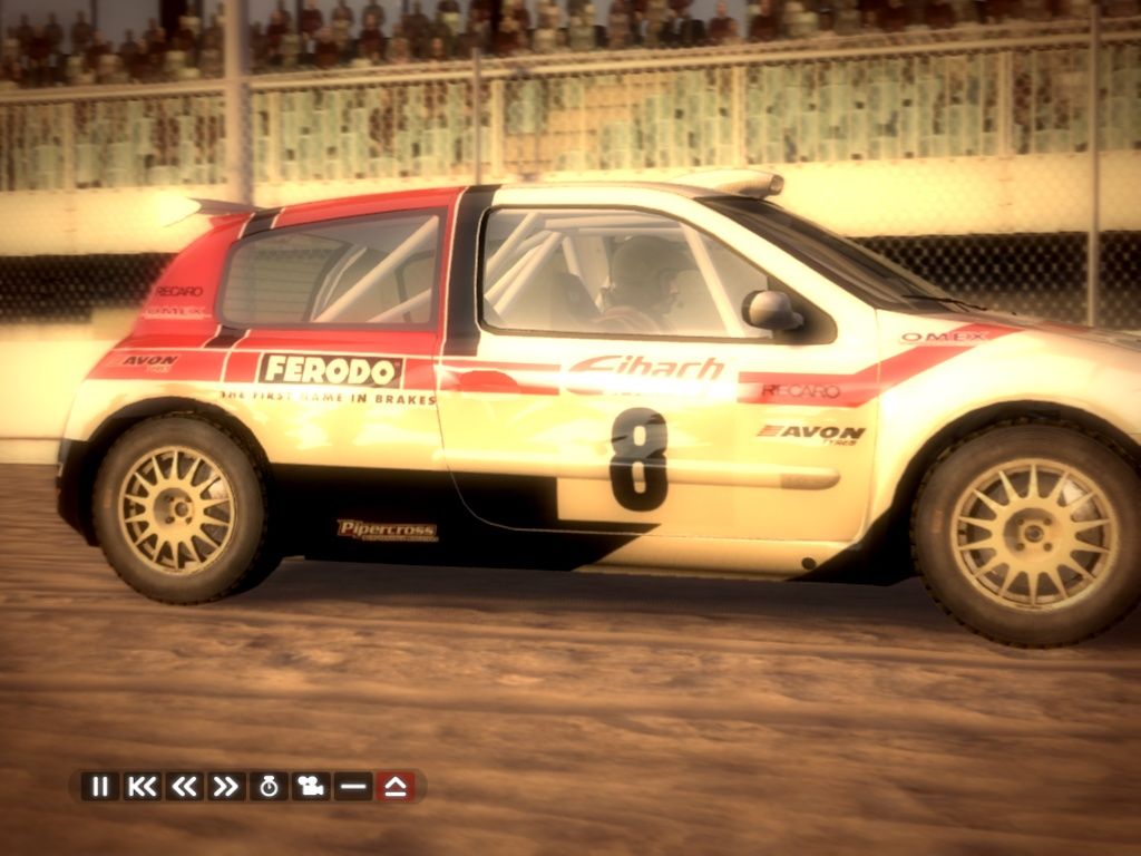 DiRT (Windows) screenshot: The replay starts automatically after finishing a race.