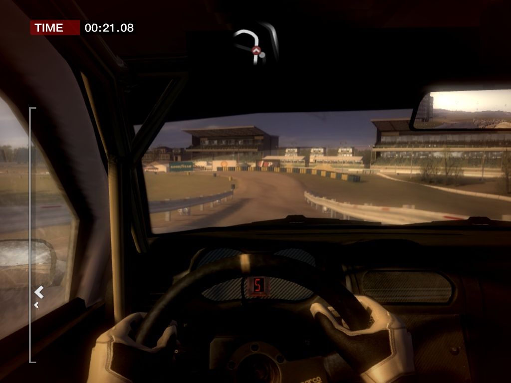 DiRT (Windows) screenshot: Stadium courses are almost always against one or more opponents.