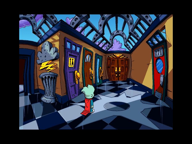 Pajama Sam 2: Thunder and Lightning aren't so Frightening (Windows) screenshot: Sam goes exploring.