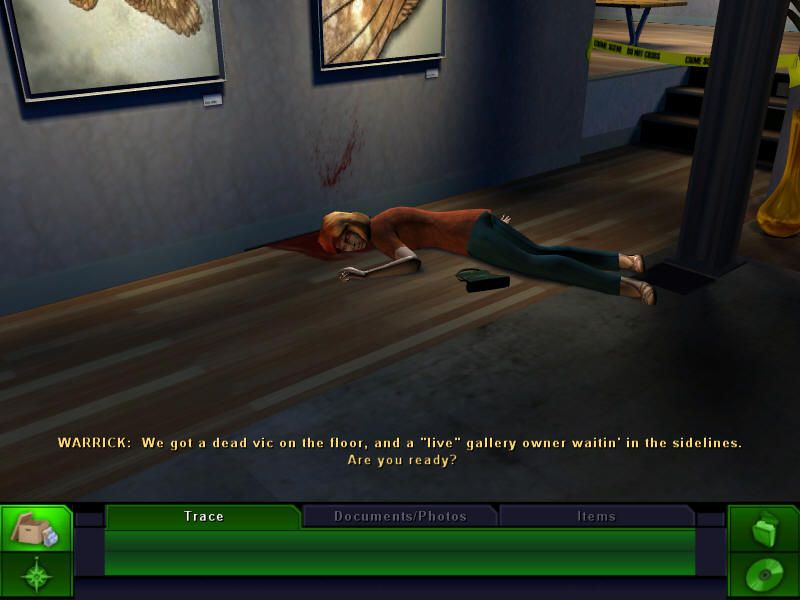 CSI: Crime Scene Investigation - 3 Dimensions of Murder (Windows) screenshot: The first crime scene