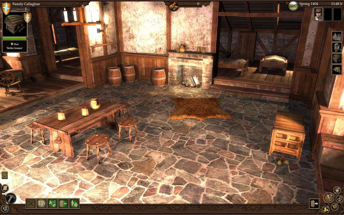 The Guild 2 (Windows) screenshot: My first house interior