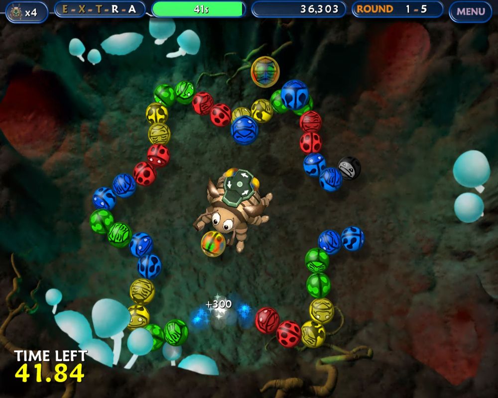 Tumblebugs (Windows) screenshot: There are different types of backgrounds.