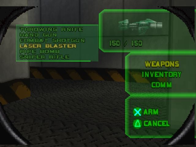 Duke Nukem: Land of the Babes (PlayStation) screenshot: Inventory screen