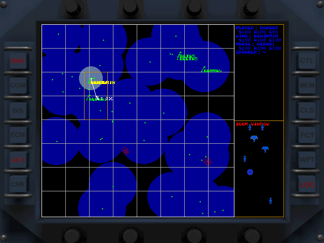 Star Rangers (DOS) screenshot: Map