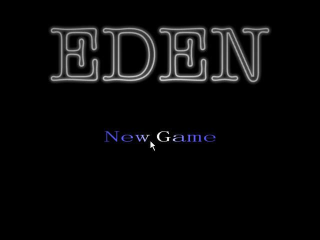 Eden (Windows) screenshot: Title screen