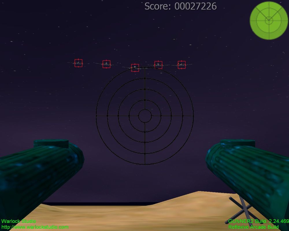 Gunner 2 (Windows) screenshot: In game there are night mission!