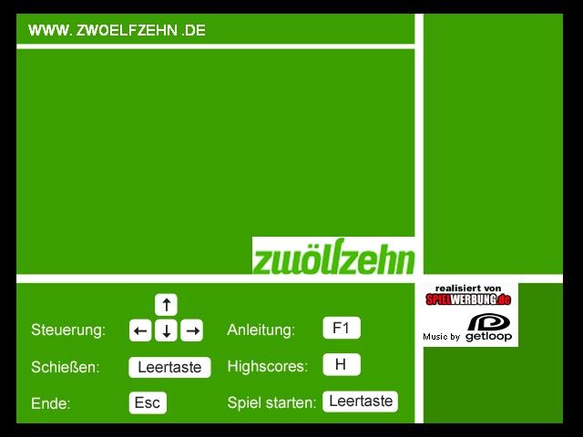 Zwölfzehn (Windows) screenshot: Title screen