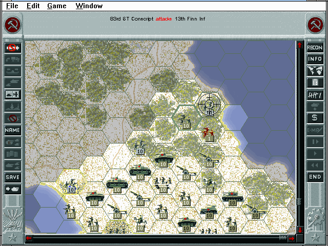 Allied General (Windows 3.x) screenshot: Communist interface