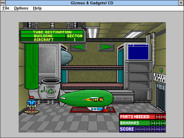 Super Solvers: Gizmos & Gadgets! (Windows 3.x) screenshot: Aircraft assembled