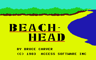 Beach-Head (Commodore 64) screenshot: Title Screen