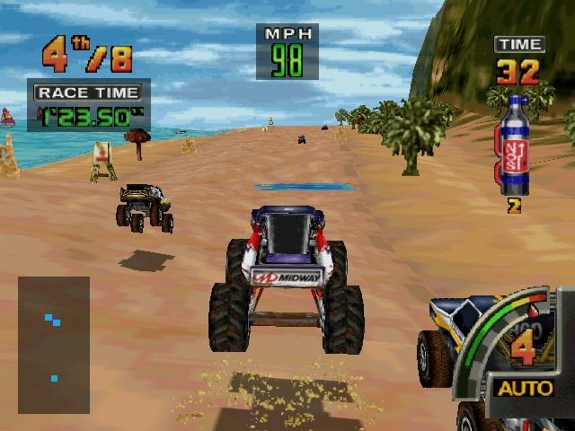 Off Road Challenge (Nintendo 64) screenshot: The Crusher in Baja