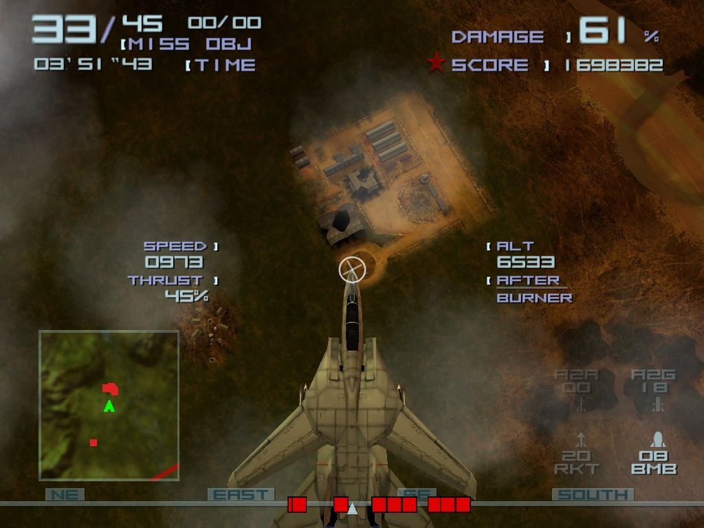 Top Gun: Combat Zones (Windows) screenshot: Bombing view