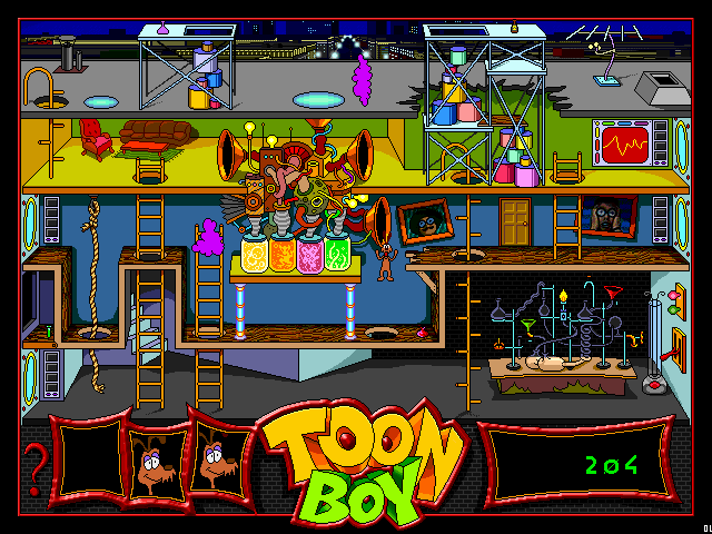 Stay Tooned! (Windows 3.x) screenshot: Mini-game with the dog character