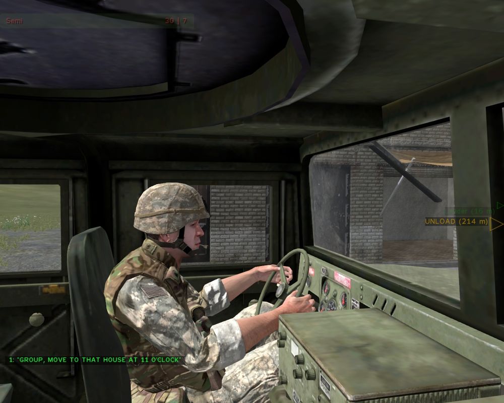 ArmA: Combat Operations (Windows) screenshot: My rather stiff chauffeur