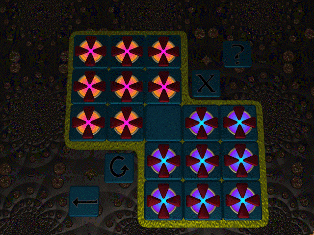 Milo (Windows 3.x) screenshot: Lights puzzle