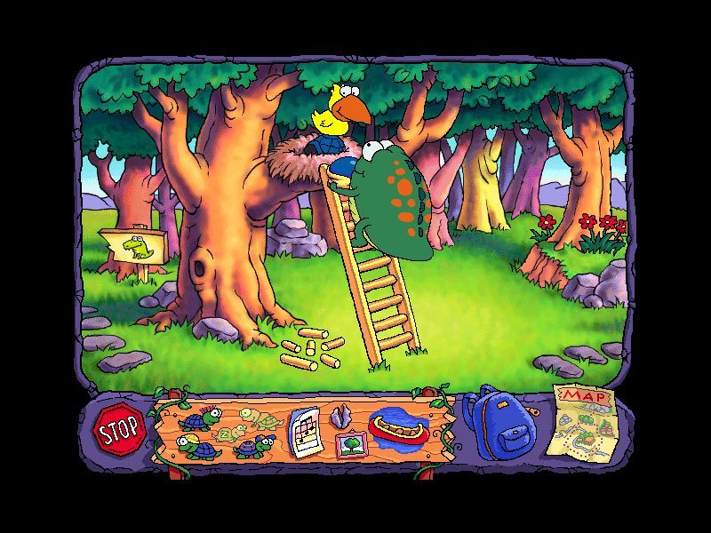Huggly Saves the Turtles: Thinking Adventures (Windows) screenshot: Rescuing Tillie