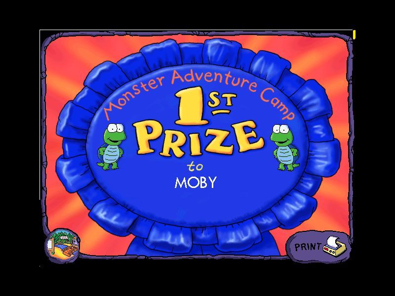 Huggly Saves the Turtles: Thinking Adventures (Windows) screenshot: A printable reward