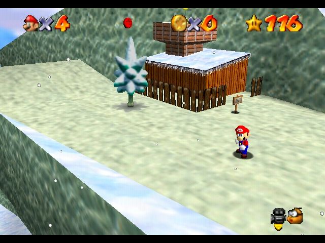 Super Mario 64 (Nintendo 64) screenshot: Cool-Cool Mountain