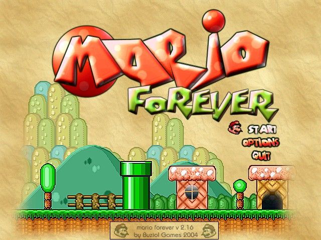 Mario Forever (Windows) screenshot: Title screen