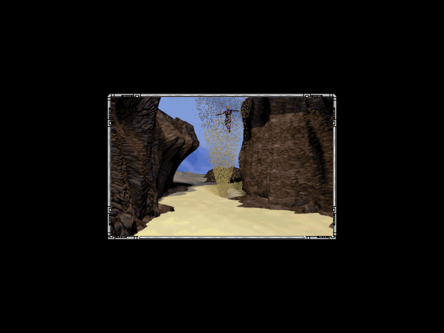 Chronomaster (DOS) screenshot: Taking a twister ride