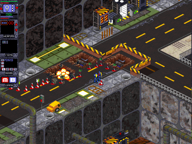 Gender Wars (DOS) screenshot: Roadblock