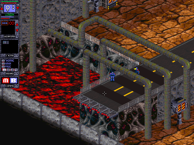 Gender Wars (DOS) screenshot: Lava