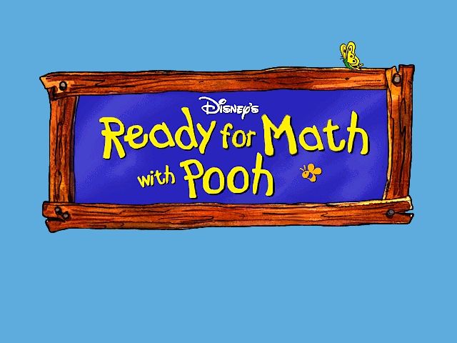 Disney's Ready For Math With Pooh (Windows) screenshot: Title Screen