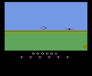 Spitfire Attack (Atari 2600) screenshot: Game 1 selected