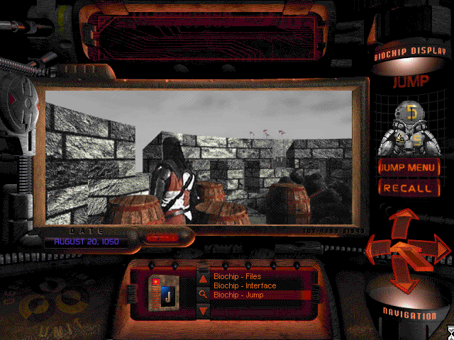 The Journeyman Project 2: Buried in Time (Windows 3.x) screenshot: Tower top