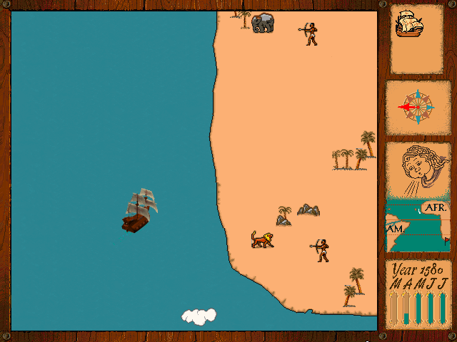 The Adventures of Valdo & Marie (Windows 3.x) screenshot: Navigation mini-game
