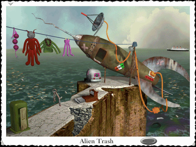 Pyst (Special Edition) (Windows 3.x) screenshot: Alien Trash