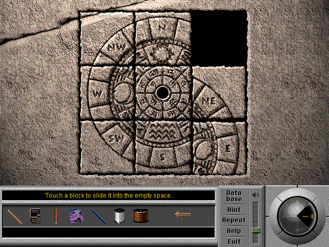 Team Xtreme: Operation Weather Disaster (Windows 3.x) screenshot: Sliding-tiles puzzle