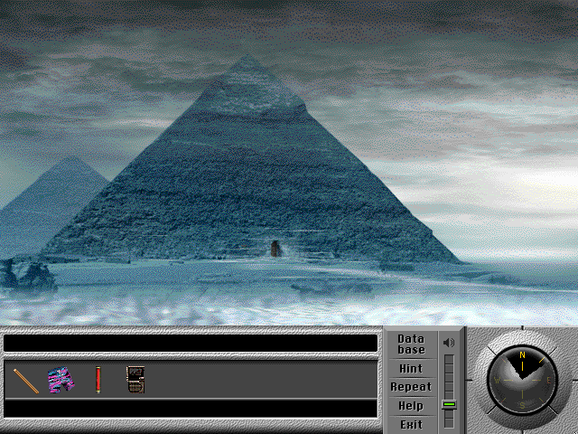 Team Xtreme: Operation Weather Disaster (Windows 3.x) screenshot: Frozen pyramid