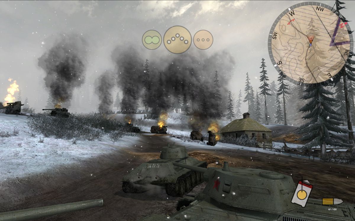 First Battalion (Windows) screenshot: Me and my comrades did that! Well we'd better off head back to the camp and have a few shots of Stalin Vodka.