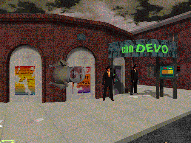 Devo Presents: Adventures of the Smart Patrol (Windows 3.x) screenshot: Club Devo