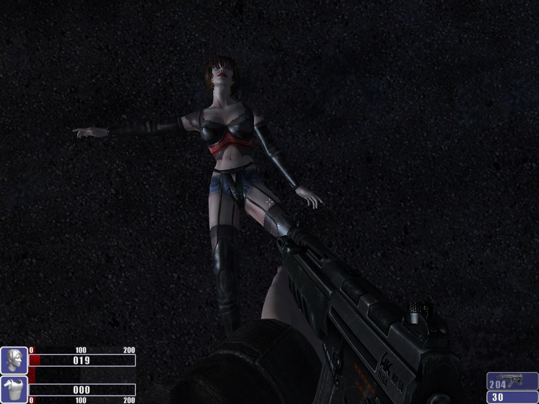 Hellforces (Windows) screenshot: Ehhh... too bad she wasn't friendly at all...