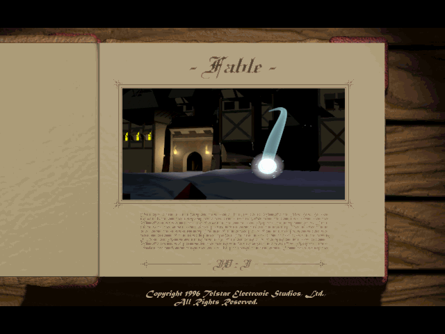 Fable (DOS) screenshot: Introduction