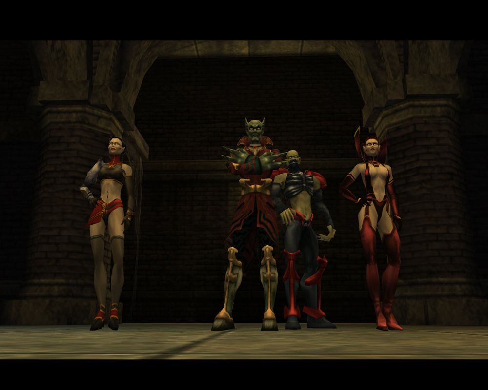 The Legacy of Kain Series: Blood Omen 2 (Windows) screenshot: Vorador and his posse (wait a sec. isn't he supposed to be dead?)