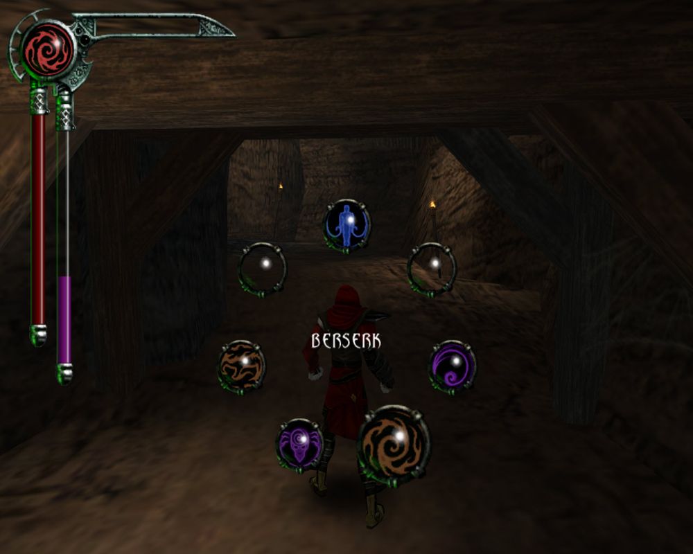 The Legacy of Kain Series: Blood Omen 2 (Windows) screenshot: The Dark Gift menu