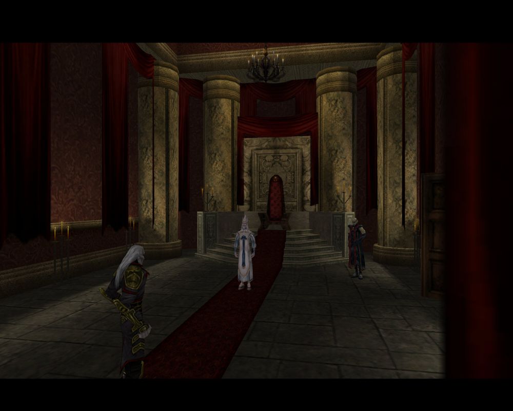 The Legacy of Kain Series: Blood Omen 2 (Windows) screenshot: The bishop seems to be under the control of this nasty vampire.