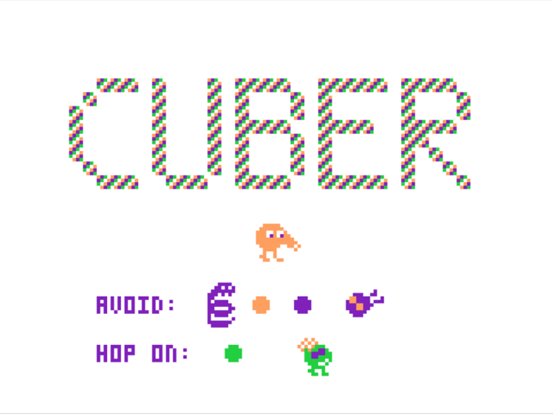 Cuber (TRS-80 CoCo) screenshot: Instructions