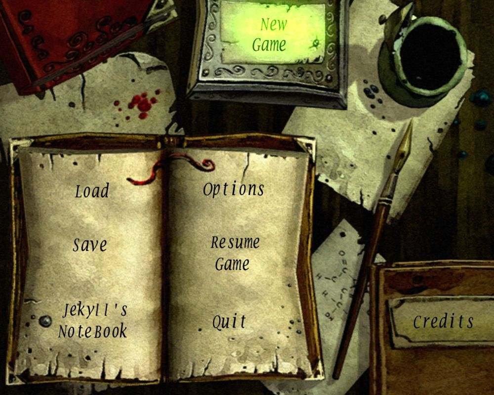 Jekyll & Hyde (Windows) screenshot: Main menu