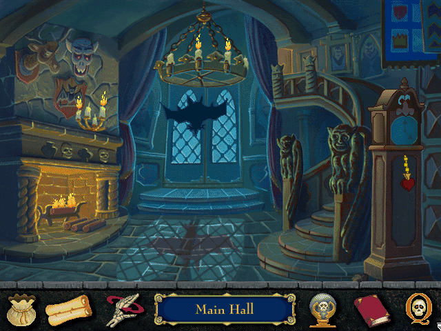 Dracula's Secret (Windows 16-bit) screenshot: Main hall
