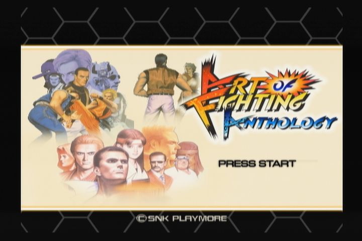 Art of Fighting: Anthology (PlayStation 2) screenshot: Title screen (US version).