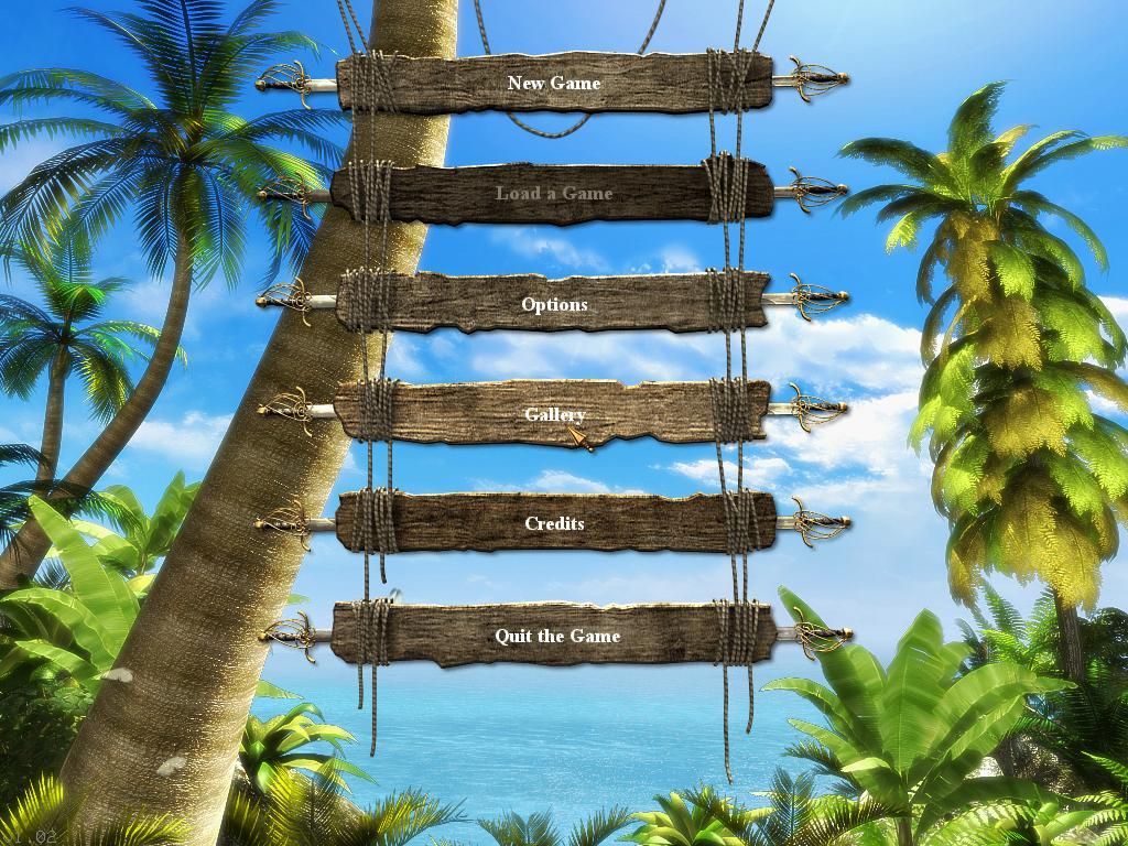 Destination: Treasure Island (Windows) screenshot: Main menu