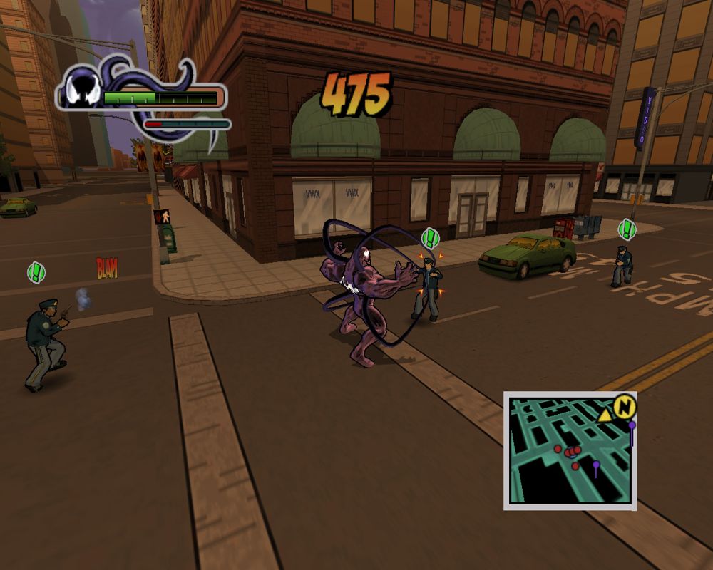 Ultimate Spider-Man (Windows) screenshot: No one is safe from tentacles!!