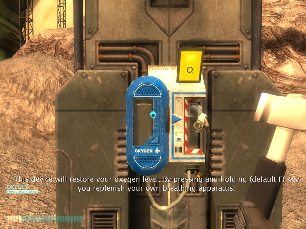 Alpha Prime (Windows) screenshot: An oxygen station
