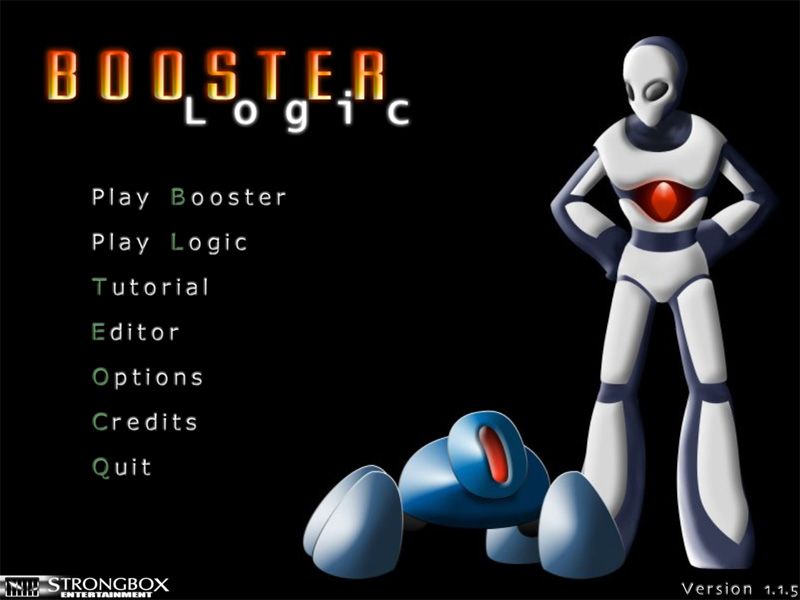 Booster Logic (Windows) screenshot: Title Screen