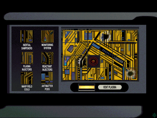 Star Trek: Deep Space Nine - Harbinger (DOS) screenshot: Panel puzzle