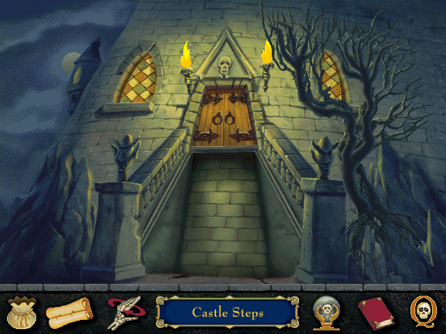 Dracula's Secret (Windows 16-bit) screenshot: Castle steps